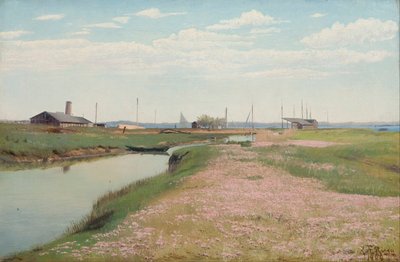 The River and the Harbour at Frederiksværk by Laurits Andersen Ring